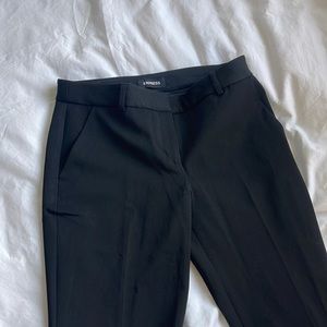 express dress pants - black - stretch columnist ankle mid rise